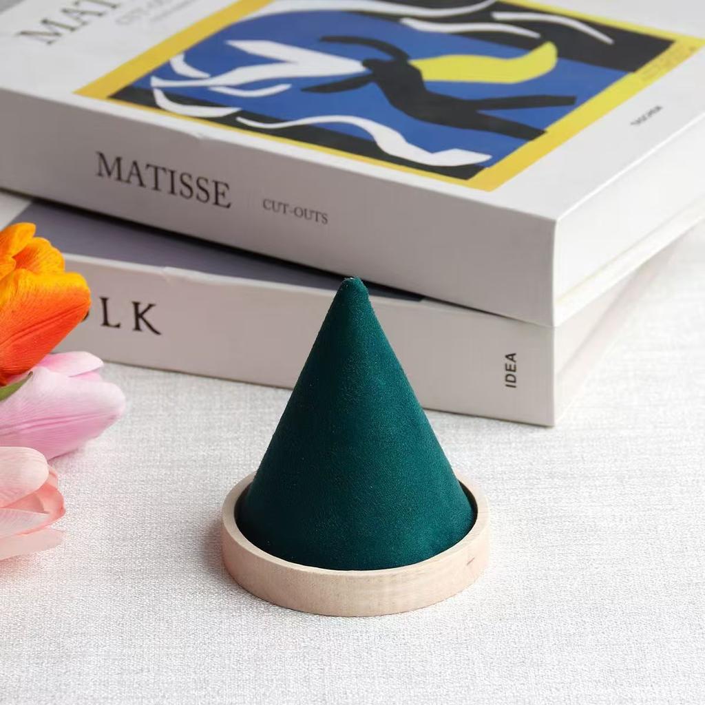 1/2PC Creative Wood Cone Bracelet Display Stand Earring Necklace Organizer Holder Jewelry Storage Rack Holder Jewelry Show Props