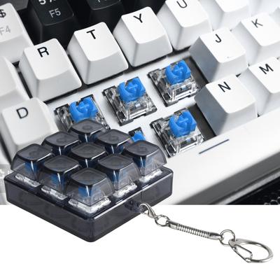 9Key XDA profilio permatomas klaviatūros dangtelio testeris klaviatūros jungiklio testeris, skirtas žaidėjams ir programuotojams