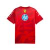 Puma Scuderia Ferrari HP 20th Anniversary Red Replica Print Crew Neck Racing T-Shirt Men Tops 763956-01