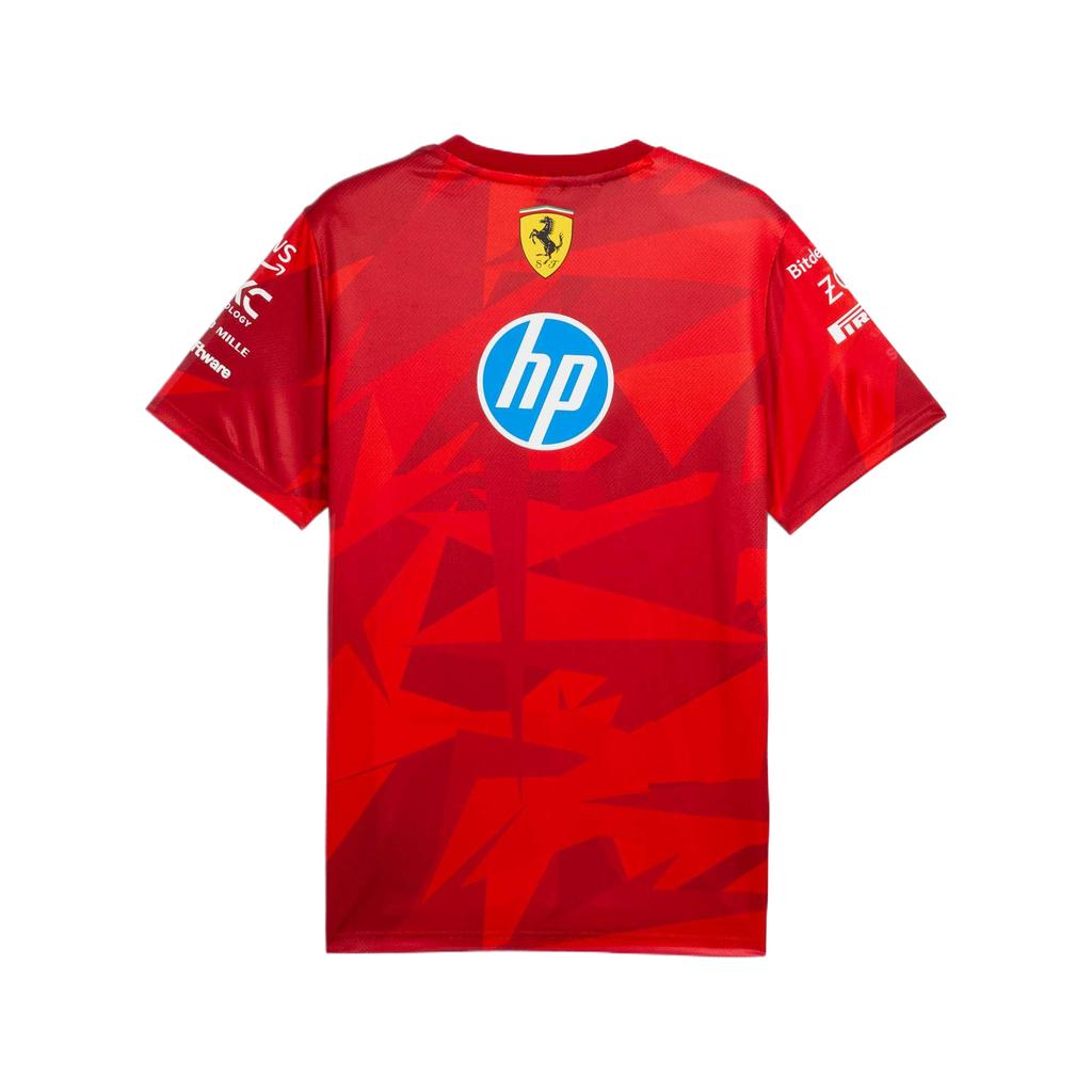 Puma Tricou de curse cu gât rotund, imprimeu replica roșu, aniversare 20 de ani Scuderia Ferrari HP, topuri pentru bărbați 763956-01