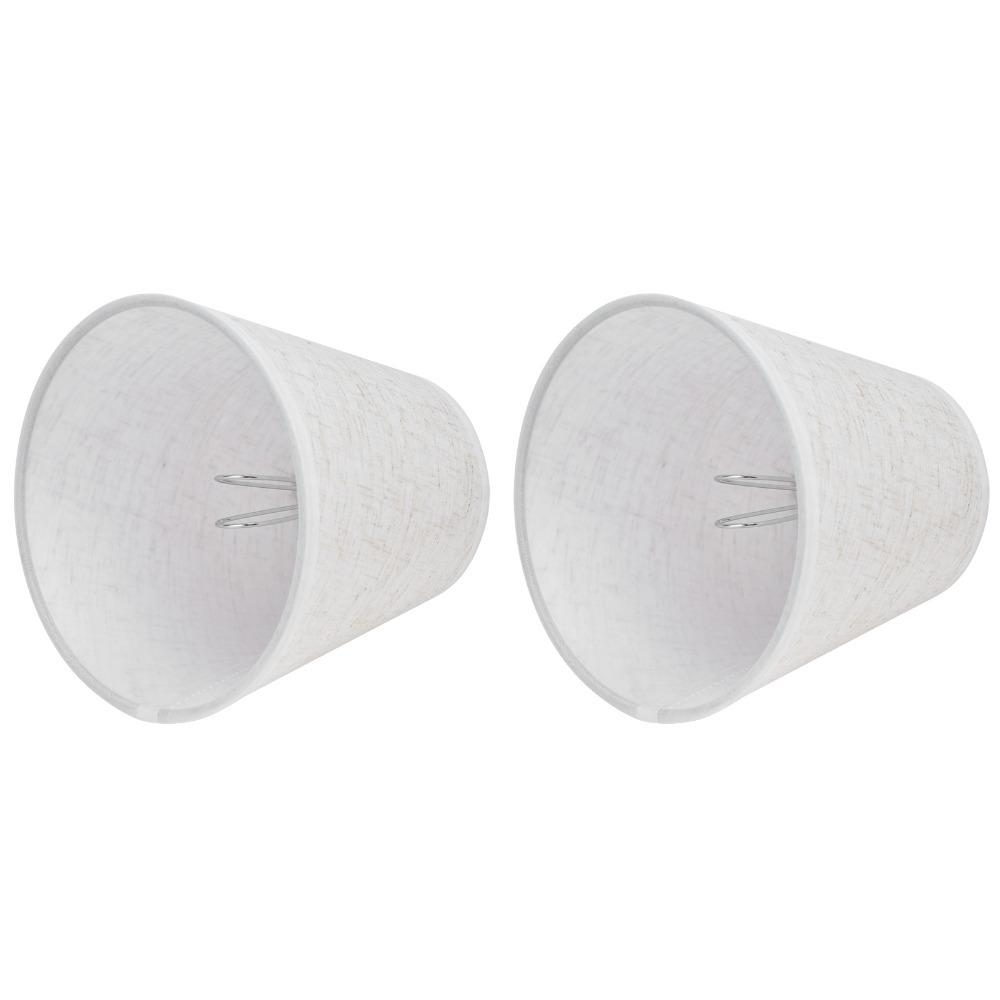 

2PCS Clip On Design Lamp Cover Lightweight Small Lamp Shades Simple Wall Lamp Shade Pendant Light