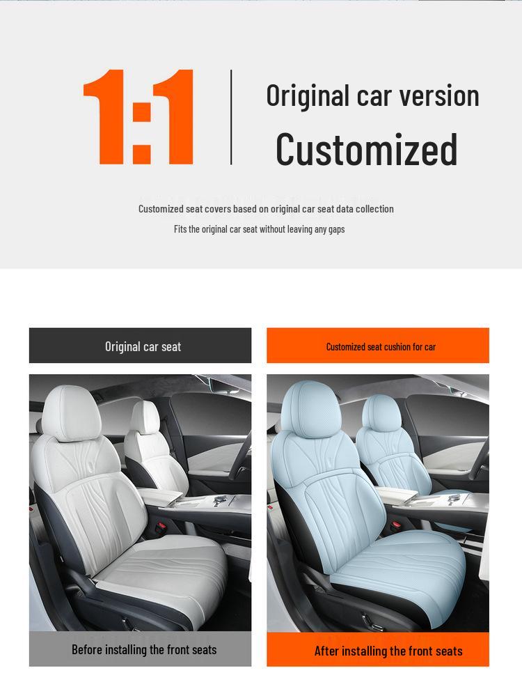 Galaxy E8 Full Leather Universal Car Seat Cushion - Four Seasons Model