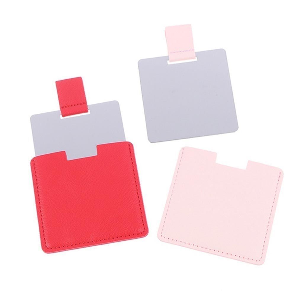 High Quality Folding Unbreakable Makeup Mirrors Solid Color Handheld Small Mirror Cosmetic Tools Vanity Mirror