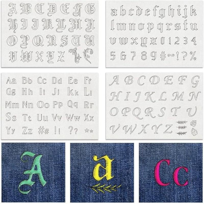 4 listy A4 Stabilizátory pro ruční šití Rozpustné ve vodě Stabilizátor na odtržení Stabilizátory pro strojní vyšívání se vzory