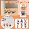 9pc  Film And Television  Products - Knitted Animal Figure Decorations For Desktop Use