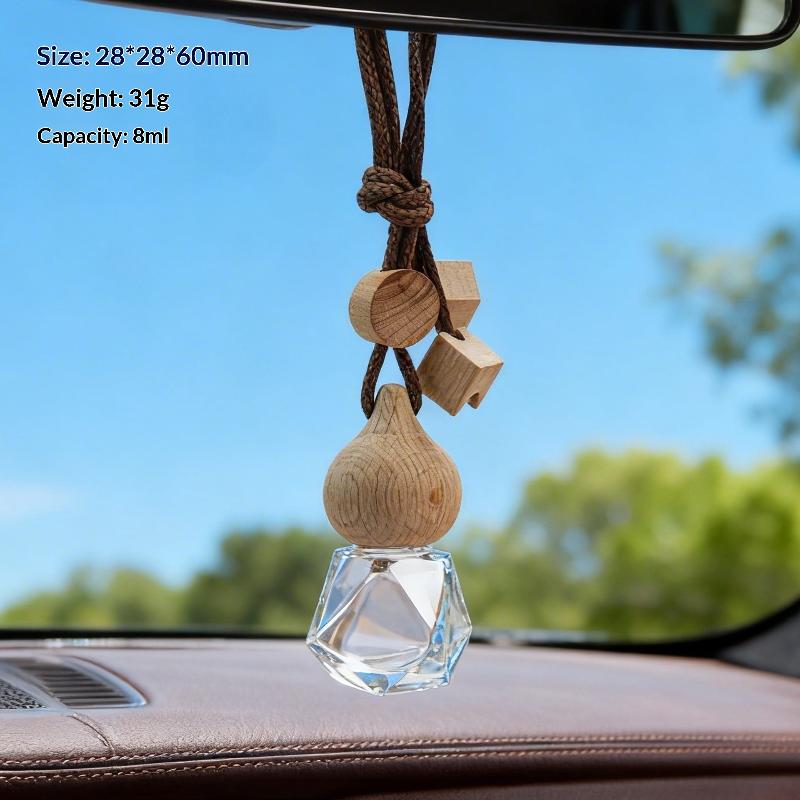 1Pcs Aromatherapy Essential Oil Bottle Hanging Car Perfume Bottle Ornament Auto Air Freshener Car Decoration Interior For Home