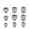 M14 M20 1/4 3/8 1/2 BSP Male Female Reudcer Nipple 304 Stainless Steel Pipe Fitting Connector Water Gas Oil Pressure Gauge