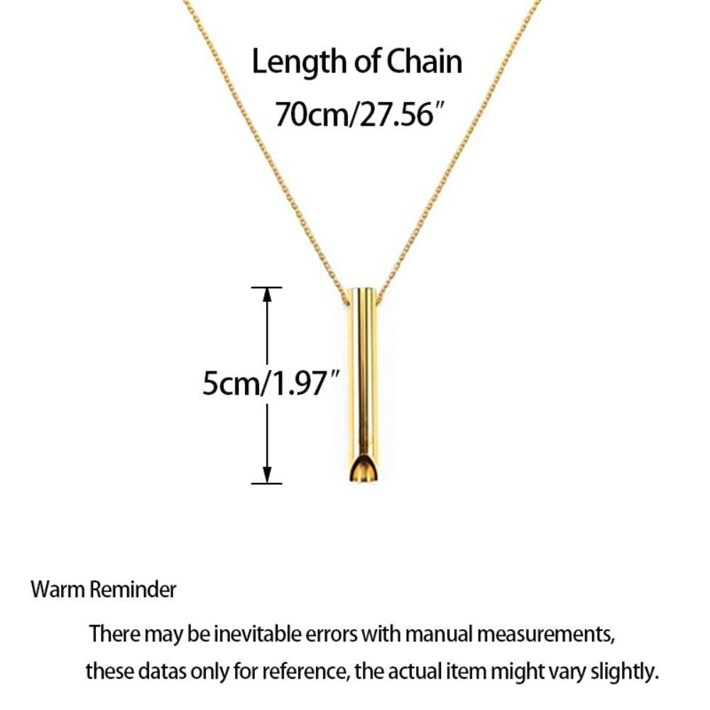 Men Calming Stress Relief Mindfulness Breathing Necklace Anxiety Chain Stress Anxiety Necklace