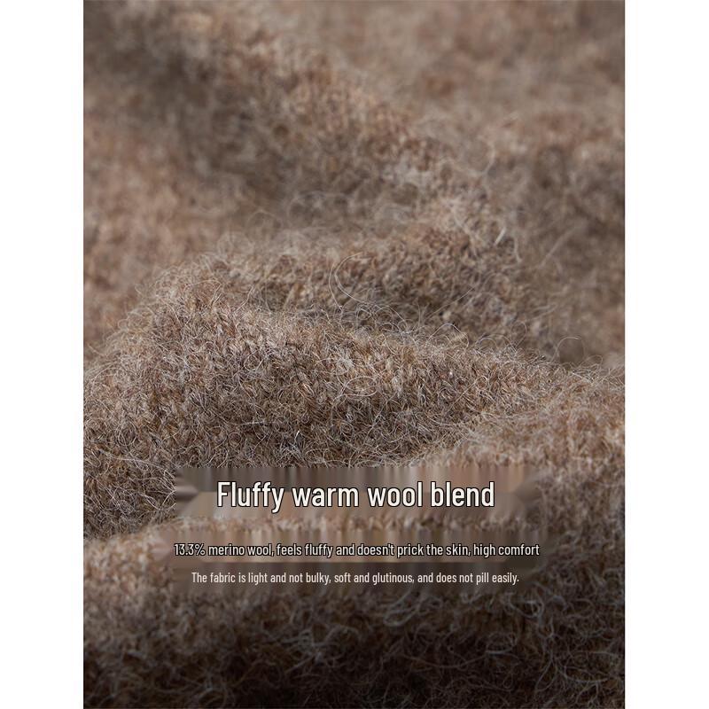 INMAN Damen Retro Jacquard V-Ausschnitt Drop Shoulder Pullover