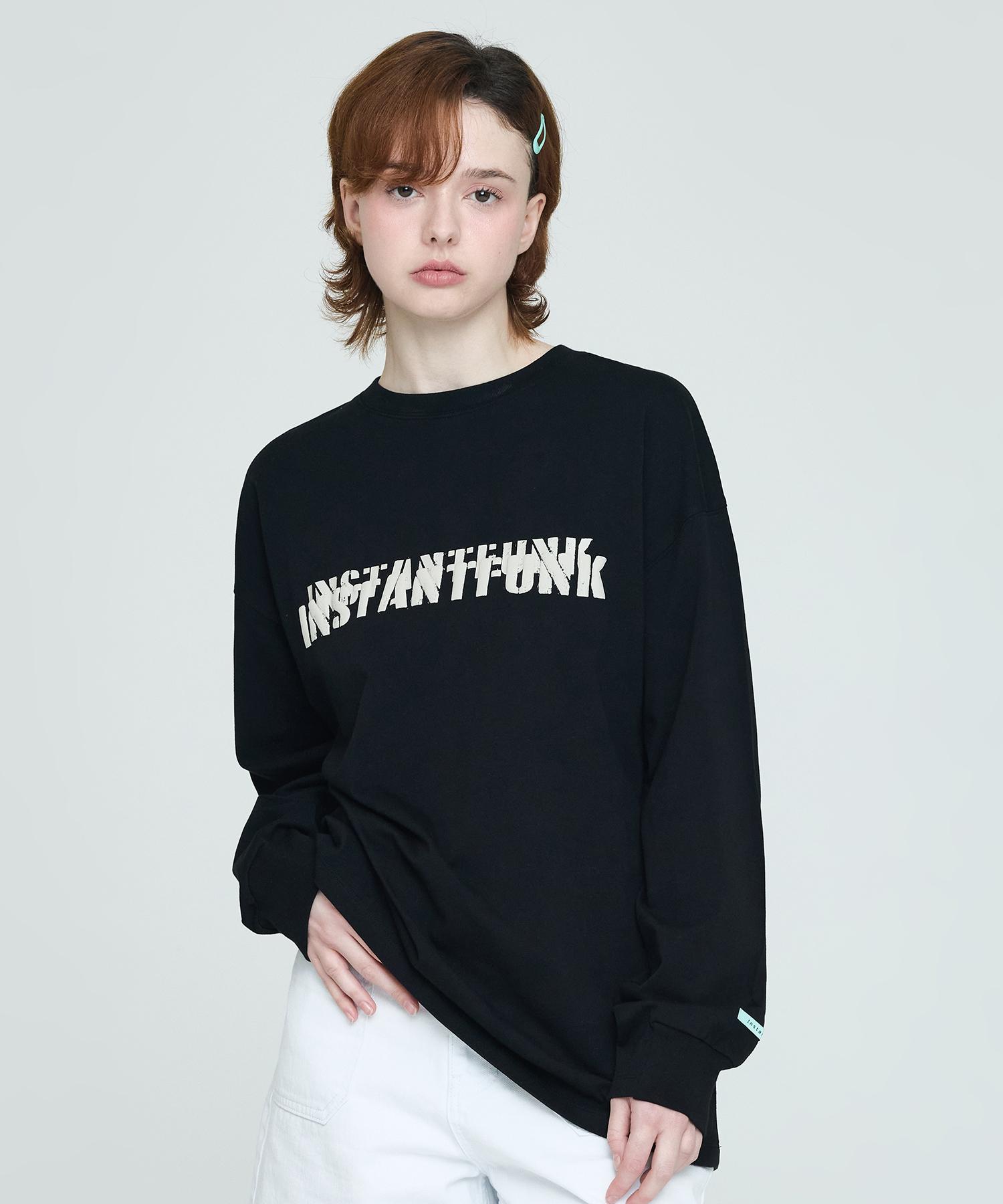 Instant Punk Big Logo T-Shirt - Black Black/M