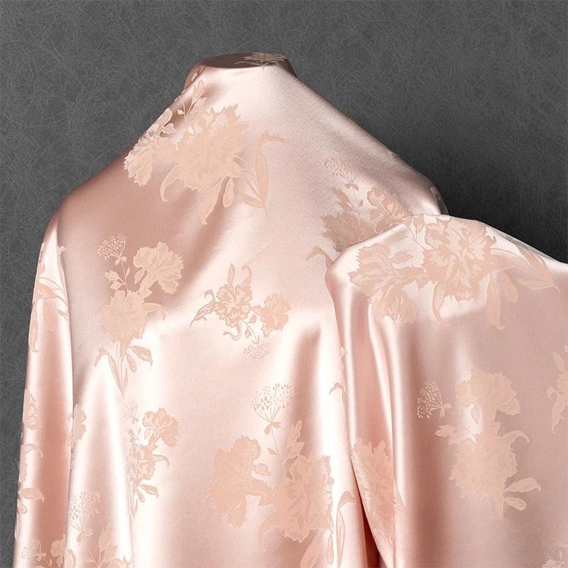 100x150cm Acetátový saténový žakárový materiál na šaty, košile, hedvábně hladký, lesklý, velkoobchodní látka na oděvy, šití, DIY materiál