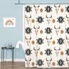 Western Bohemian Shower Curtain Tribal Bull Skull Geometric Beige Bathroom Decorative Shower Curtain with Hook