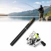 Collapsible Fishing Rod Reel Combo Mini Fishing Rod Kit Pocket Fishing Rod Kit  for Freshwater