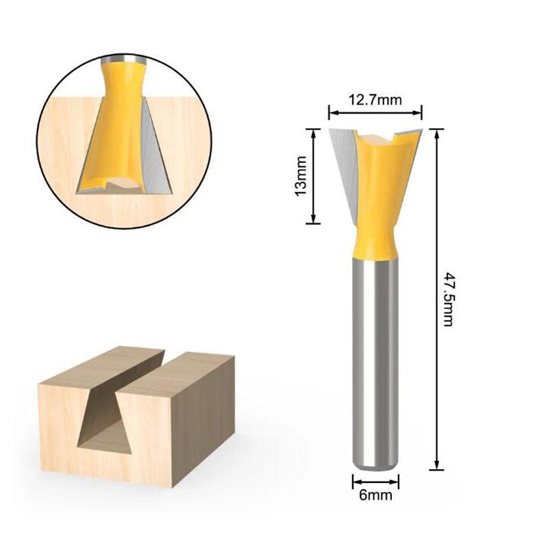 6mm Shank Woodworking Milling Cutter Trimming Machine Router Bit Bakelite Milling Engraving Machine for Woodwork Power Tools