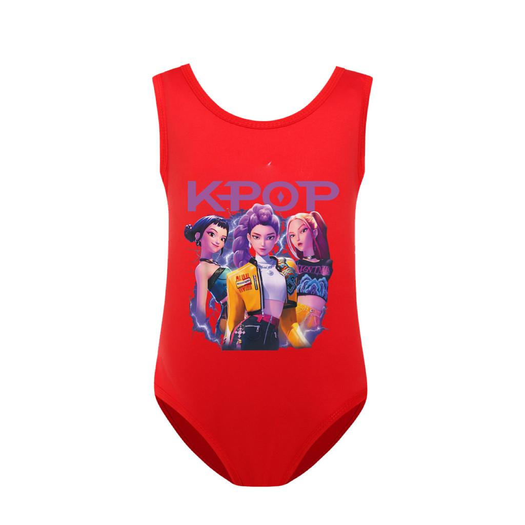 Unique Apparel 5112 Kinder Meisjes Rumi Mira Zoey Print Badpak Zwemmen Eendelig Bodysuit Badkleding 100cm