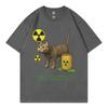 Je suis contaminé par les radiations T-shirt Meme Chat Drôle Homme Femme T-shirt Mode de Haute Qualité Été Décontracté T-shirts en Coton