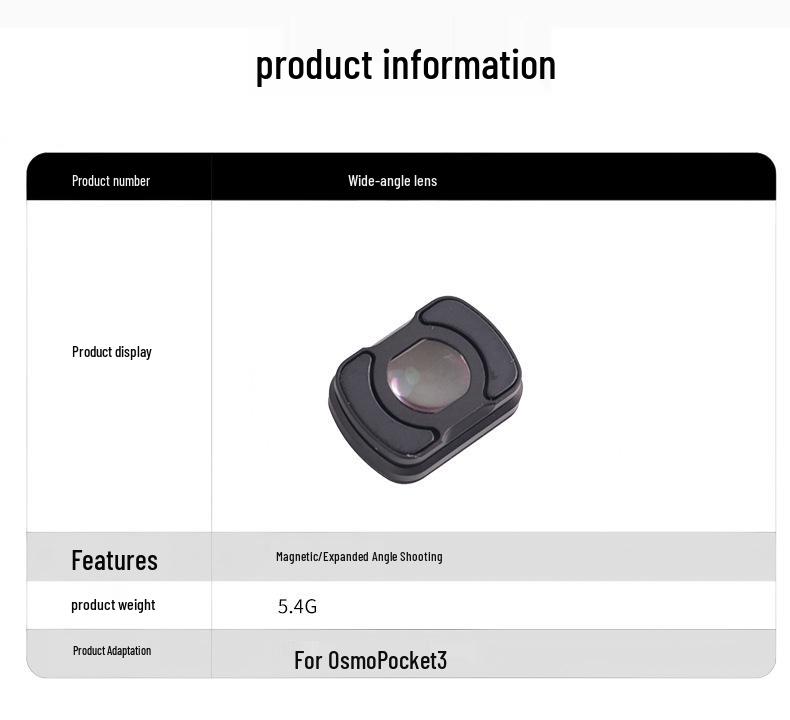 DJI Pocket 3 Magnetic Filter Set: ND, Adjustable Dimming, CPL Polarizing Filters