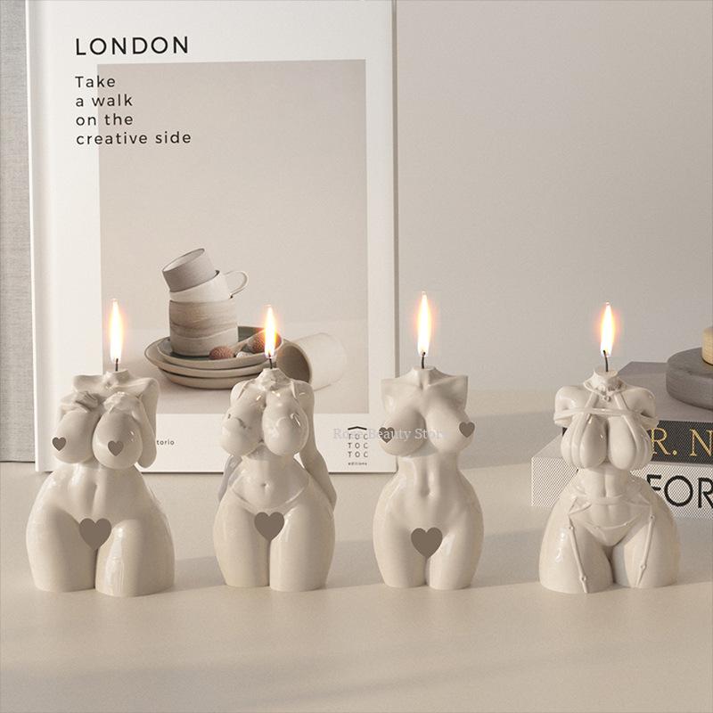 3D Human Silicone Candle Mold Diy Aromatherapy Candle Handmade Decoration Soap Chocolate Tool Cake Mold