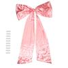 Cute Christmas Large Satin Bow Ribbon Elegant Party Backdrop Wall Hanging Decorative Bows for Wedding Christmas Bridal