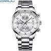 CRRJU 2214New six-hand steel strap solid men's hot-selling casual personalized watch, fashionable and popular for men