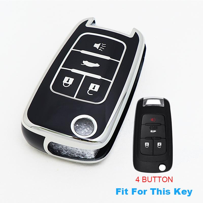 4 Buttons Tpu Keyless Shell Holder Car Key Cover Case For Chevrolet Cruze Buick Opel Astra Zafira Meriva Insignia Corsa Antara