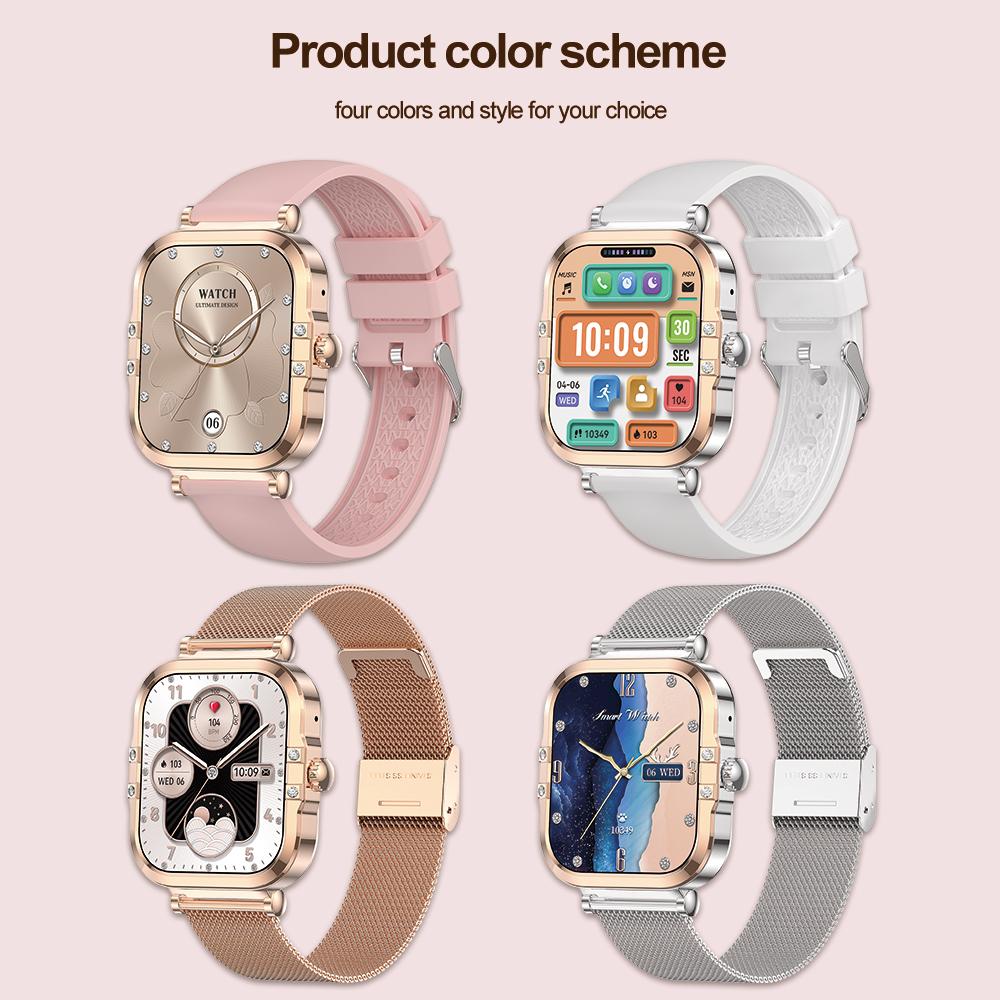 Dámské chytré hodinky SACOSDING 2025 Bluetooth Call 1,75palcová dotyková obrazovka chytré hodinky pro ženy Monitorování zdraví IP68 Vodotěsné Fitness