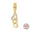 Copper Gold Heart-Shaped Tassel Charms Pendants Fits Genuine Charms Bracelets Women Do-It-Yourself Jewellery Gifts