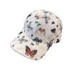 Embroidered Butterfly Korean Style Baseball Cap Versatile Fashion Sun Hat Baseball Cap  Daily Use