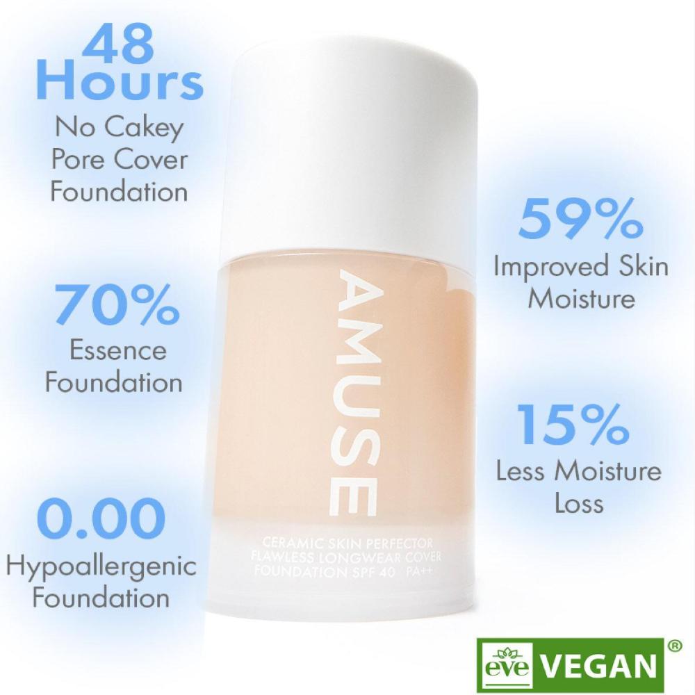 AMUSE Ceramic Skin Perfector Foundation 15ml, (mini)