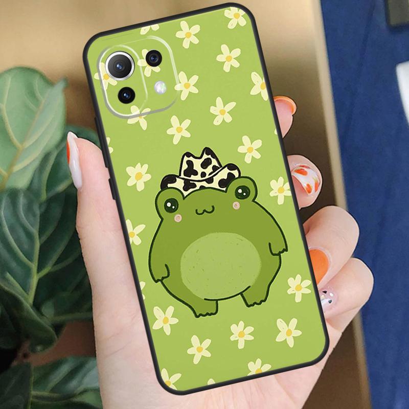 Cottagecore Frog Mushroom Kawaii Case For POCO F5 X3 X5 Pro F4 X4 F3 C65 M5s Cover For Xiaomi 13T 14 Pro 11T 12T 12 13 Lite