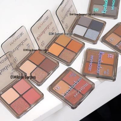 MYHO Daydream Pink Smoky Earth Tone Lidschattenpalette - Matt, Schimmer & Glitzer