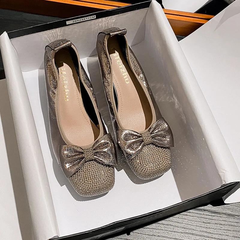 

Women Shoes Fashion Pumps Soft Upper Bling Bowknot High Heels Shoes Ladies Crystal Dress Shoes 43 хакі