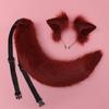 Lolita-Haarreifen mit Felltier-Motiv, Katzenohren, Schwanz-Set, Kawaii-Haarreifen für Halloween, Cosplay, Party-Accessoires