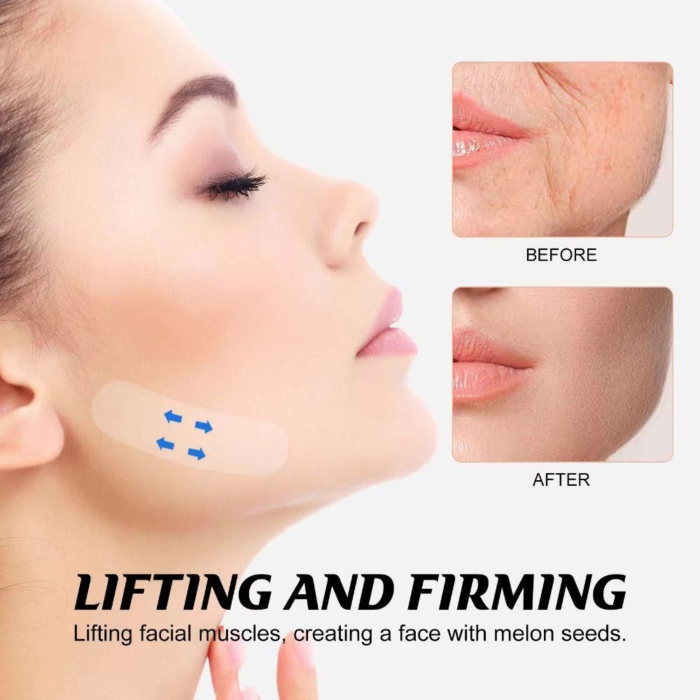 160Pcs Waterproof Face Lifting Tapes Invisible Neck Lift Tape V-Shape Face Tape  Overnight Use