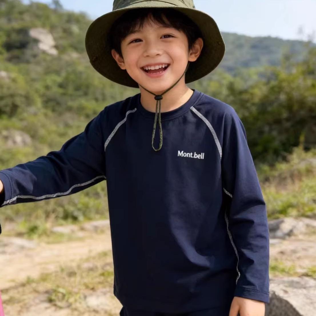 Kids Quick-Dry Cool Summer Short Sleeve Nylon Top 150 cm небесно-голубой