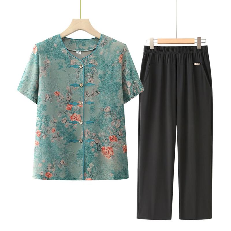 Women's New Chinese Style Printed Short Sleeve Top