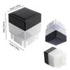 Solar Post Light Outdoor Pillar Light Auto On/Off Square Column Fixture Fence Pillar Lamp for Outside Garden Patio