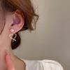 Temperament New Trendy 111 Silver Needle Love Full Diamond Earrings Femininity Niche Light Luxury Fashion Pearl Stud Earrings