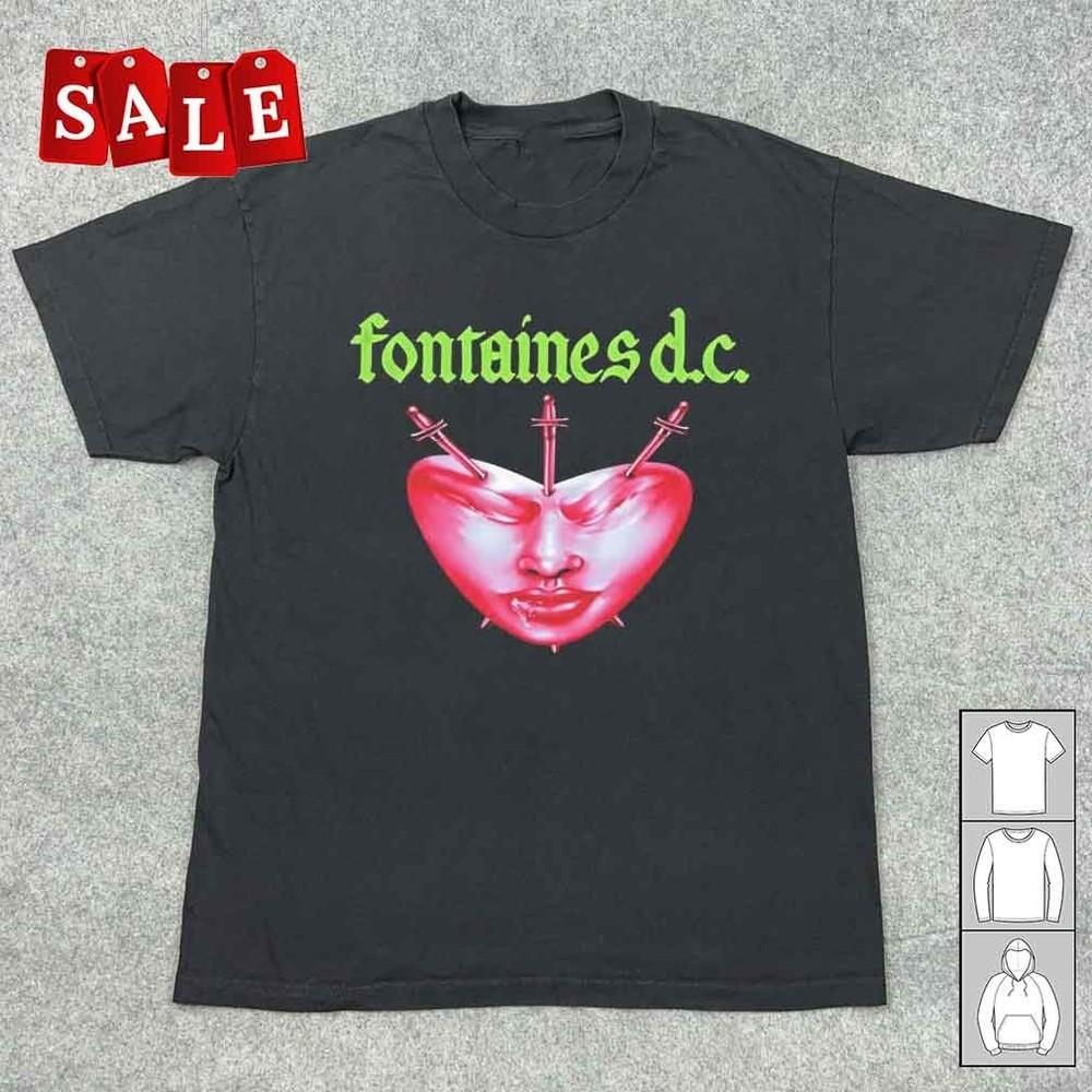 

New Fontaines DC Favourite Heart 2025 Christmas Gift Unisex S5XL Shirt UH1953 Unisex T-Shirt XXXL
