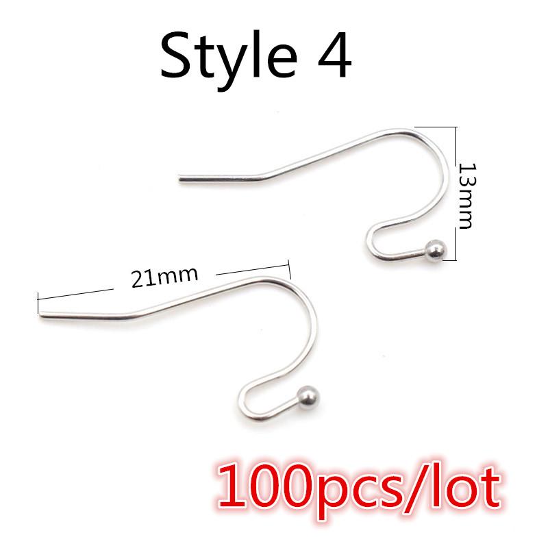  20x17mm Multi Styles Stainless steel DIY Earring Findings Clasps Hooks Jewelry Making Accessories Earwire