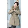 Plush Parker Down Jacket for Women, New Winter Thickened Cotton Coat for Small People, Workwear Cotton Jacket