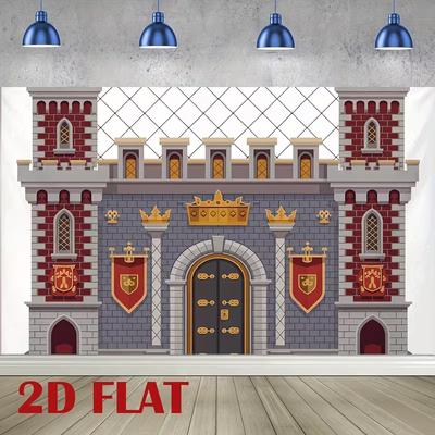 2D Medieval Castle Kingdom Photography Background Cloth