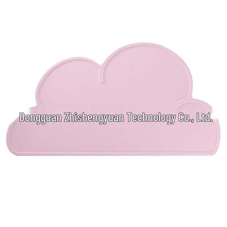 

Silicone Children s Placemat & Pet Mat - Heat Resistant, Oil-Proof Cloud Design розовый