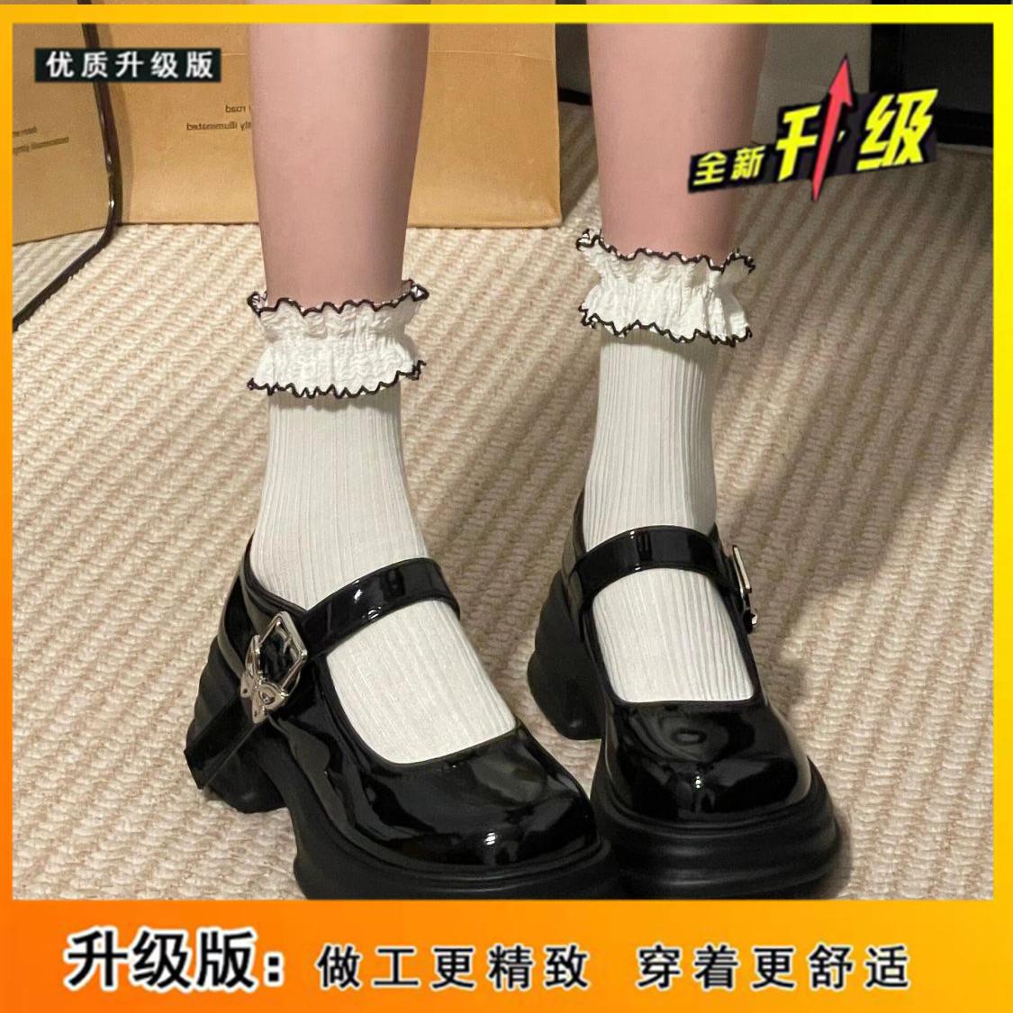 

Маффин низ мелкий рот круглая голова одинарная обувь Мэри Джейн одинарная обувь кожаная обувь белая обувь Мэри Джейн милая 40