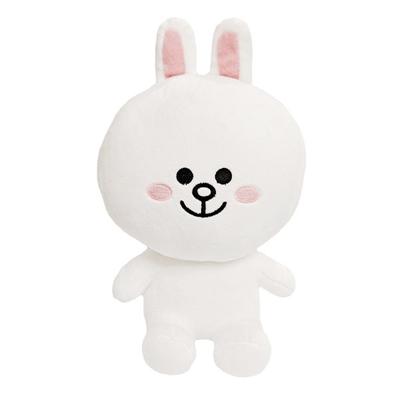 Sedící panenka Line Friends Connie, 22 cm, bílá