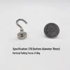 Punch-Free Neodymium Magnetic Hook for Walls & Doors