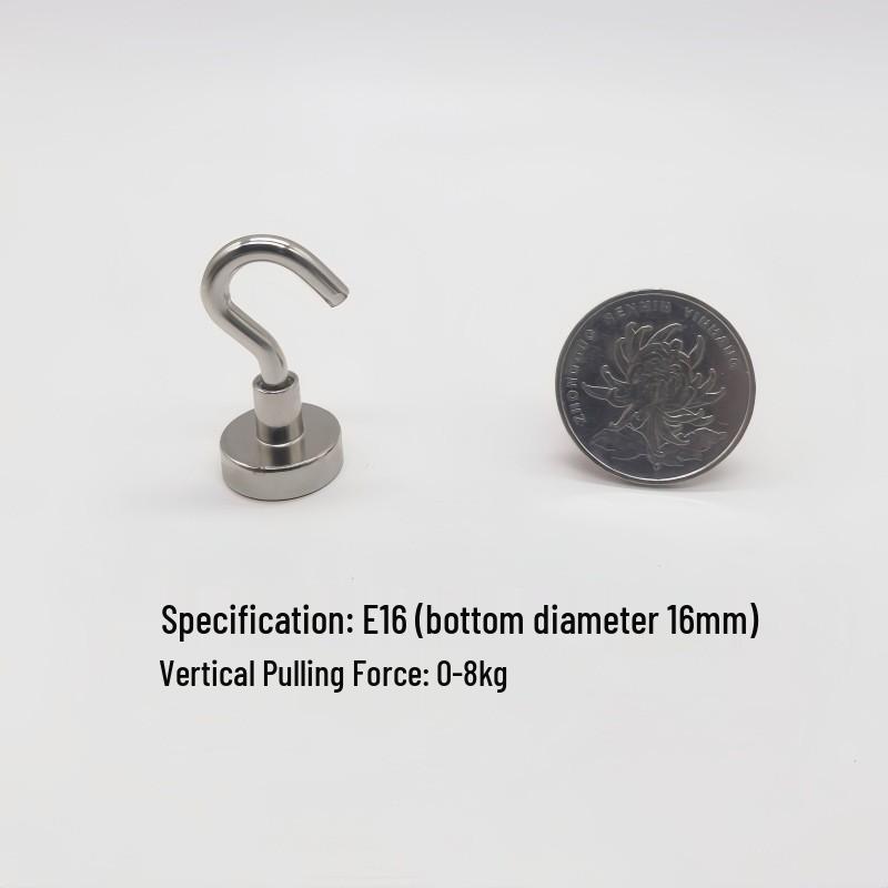 Punch-Free Neodymium Magnetic Hook for Walls & Doors