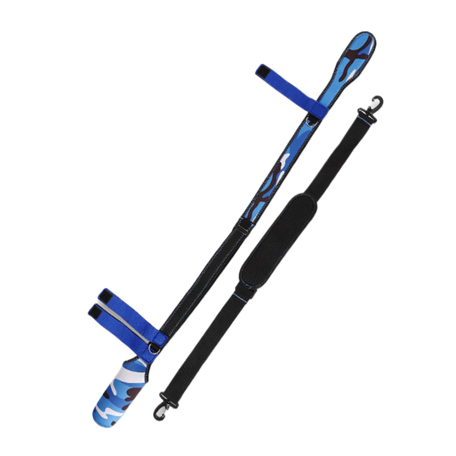 

Портативные чехлы для удочек, ремень-держатель, защита для удилища, чехол на кончик удилища, регулируемый чехол для защиты удочек L синий