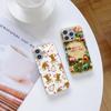 Ae106 Happy New Year Art Merry Christmas Electroplated Glass Phone Cases for Samsung S25 Ultra iPhone 16 Xiaomi Redmi Lens Full Protection Back Cover