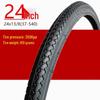 20/22/24/26*1 3/8 Bicycle Wheelchair Inflatable Tire & Tube Set